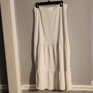 Elegant Cream A-Line Skirt